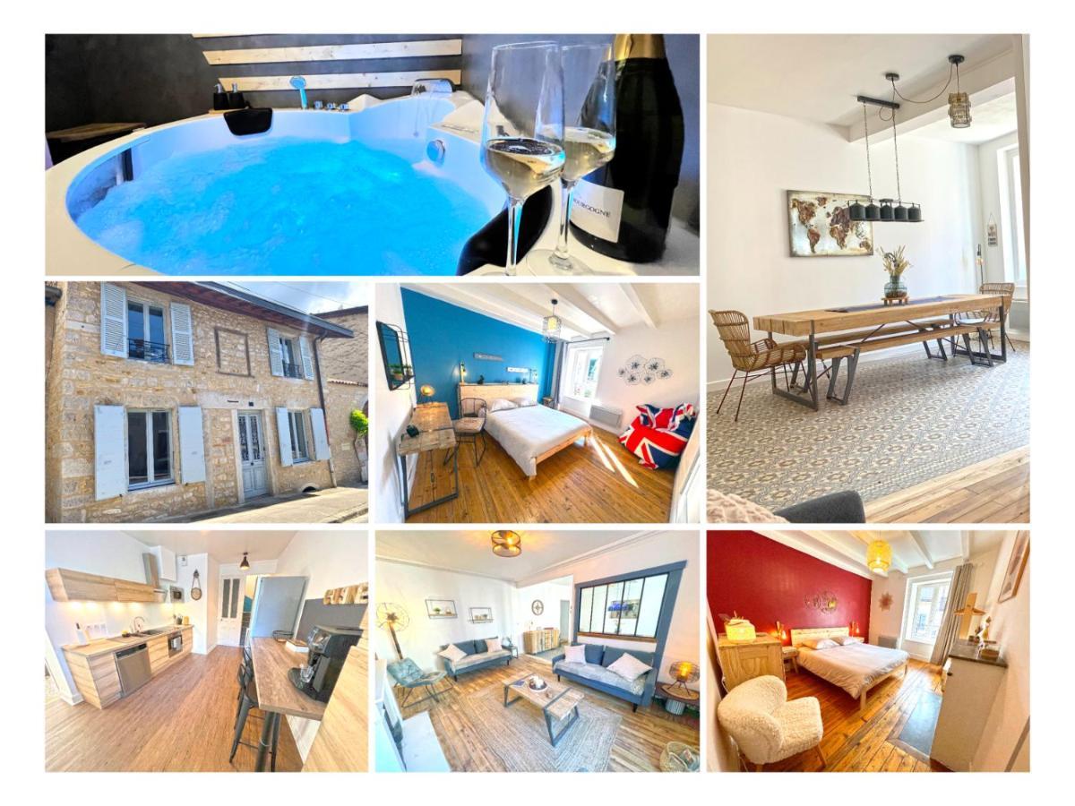 Gite Cosy Avec Jacuzzi Classe 3 Etoiles Poncin Εξωτερικό φωτογραφία